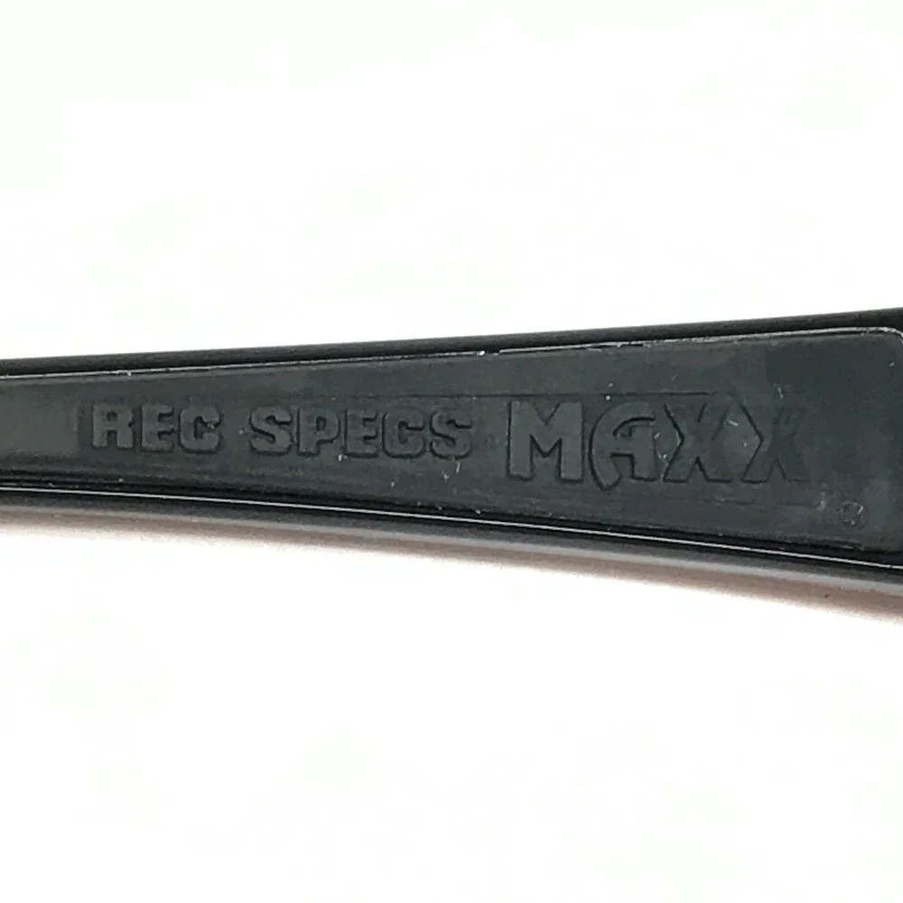 Rec Specs Maxx Athletic Goggles Frames MX-30 #1 Black Polished Red 53-17-130